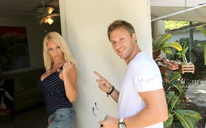 Hardcore action with reality big ass and big tits milf Hunter Bryce